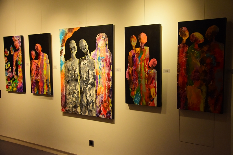 Conflicted Faces Exhibition by Fadwa Hamdan